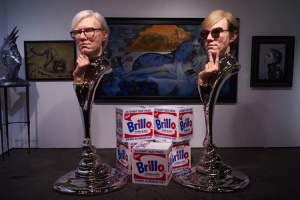 Hyper Realistic Sculptures Of Andy Warhol Dali And Abraham Lincoln By