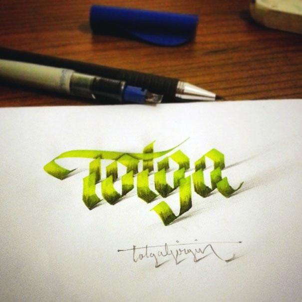 3D_Calligraphy_Letters_Seem_To_Peel_Off_The_Page_by_Tolga_Girgin_2014_06