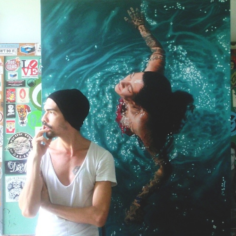 Hyperrealistic_Oil_Paintings_Of_People_Swimming_by_Gustavo_Silva_Nunez_2014_04