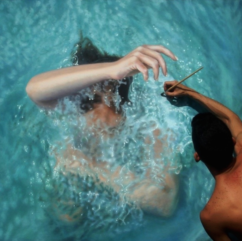 Hyperrealistic_Oil_Paintings_Of_People_Swimming_by_Gustavo_Silva_Nunez_2014_10
