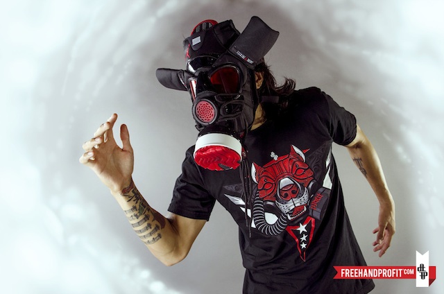 "Bred" Jordan XI (11) Gas Mask by Freehand Profit
