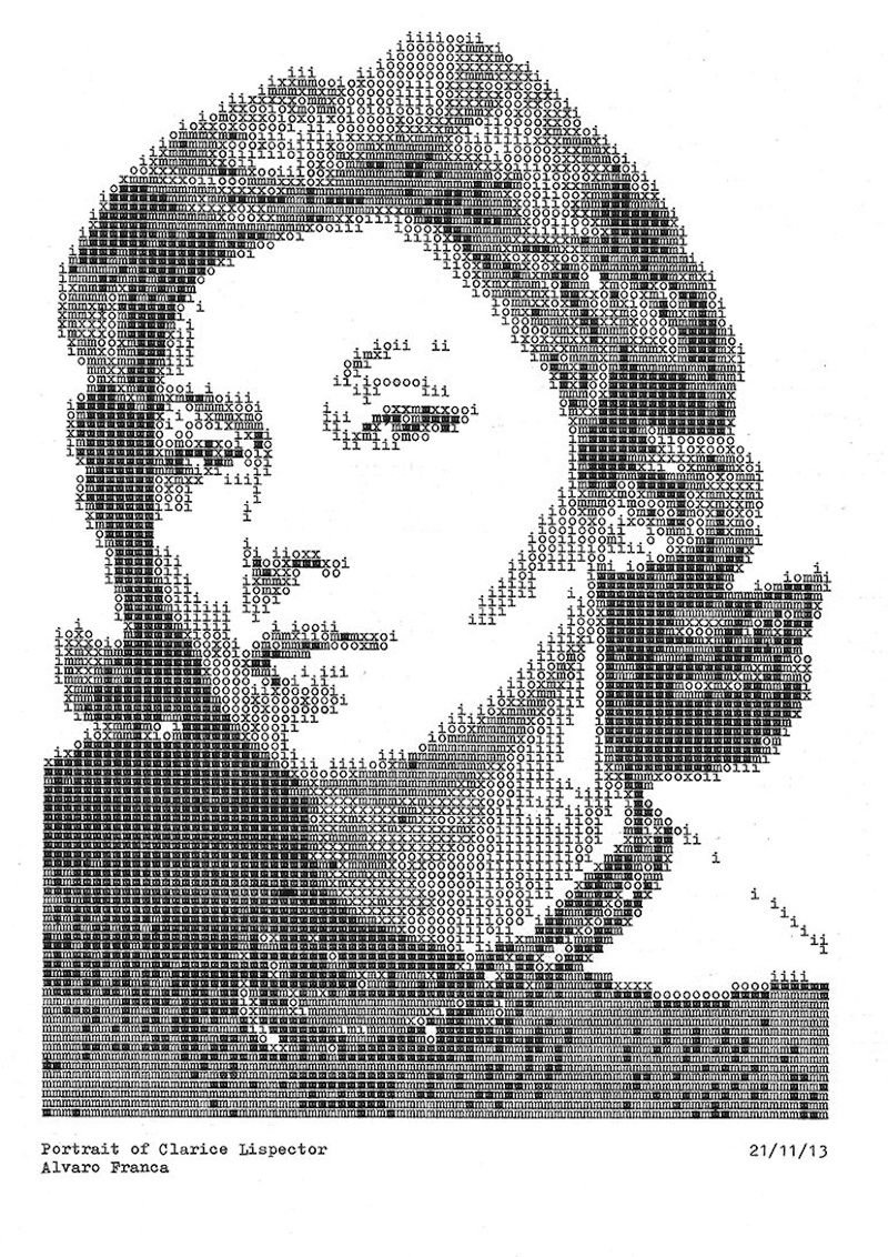 Typewritten_Portraits_BW_Portraits_Of_Literary_Authors_Created_With_A_Typewriter_2014_08