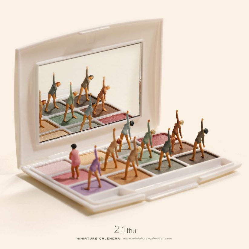 Miniature Calendar Tatsuya Tanaka entwirft täglich neue MiniaturWelten