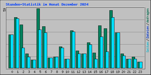 Stunden-Statistik im Monat Dezember 2024