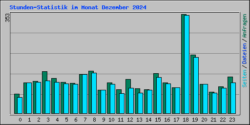 Stunden-Statistik im Monat Dezember 2024