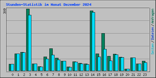 Stunden-Statistik im Monat Dezember 2024