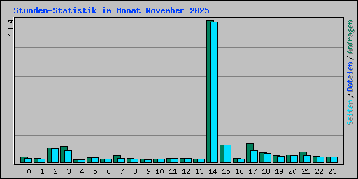 Stunden-Statistik im Monat November 2025